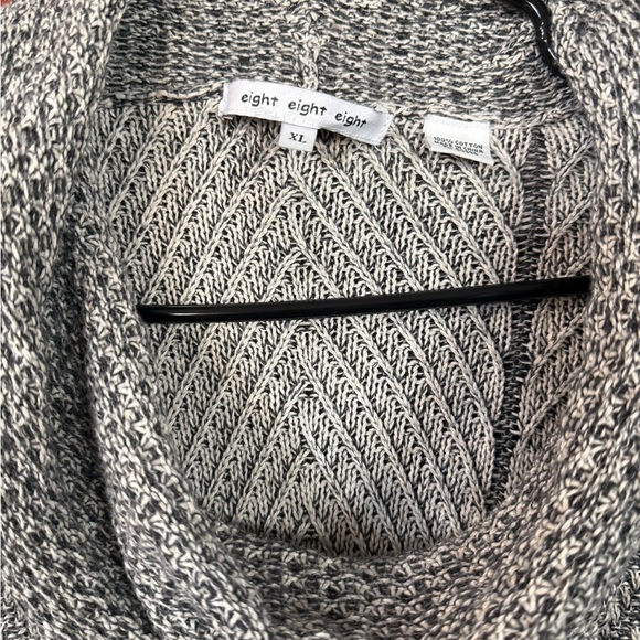 Eight Eight Eight Gray Knit Cowl Neck Sweater - Picture 2 of 5